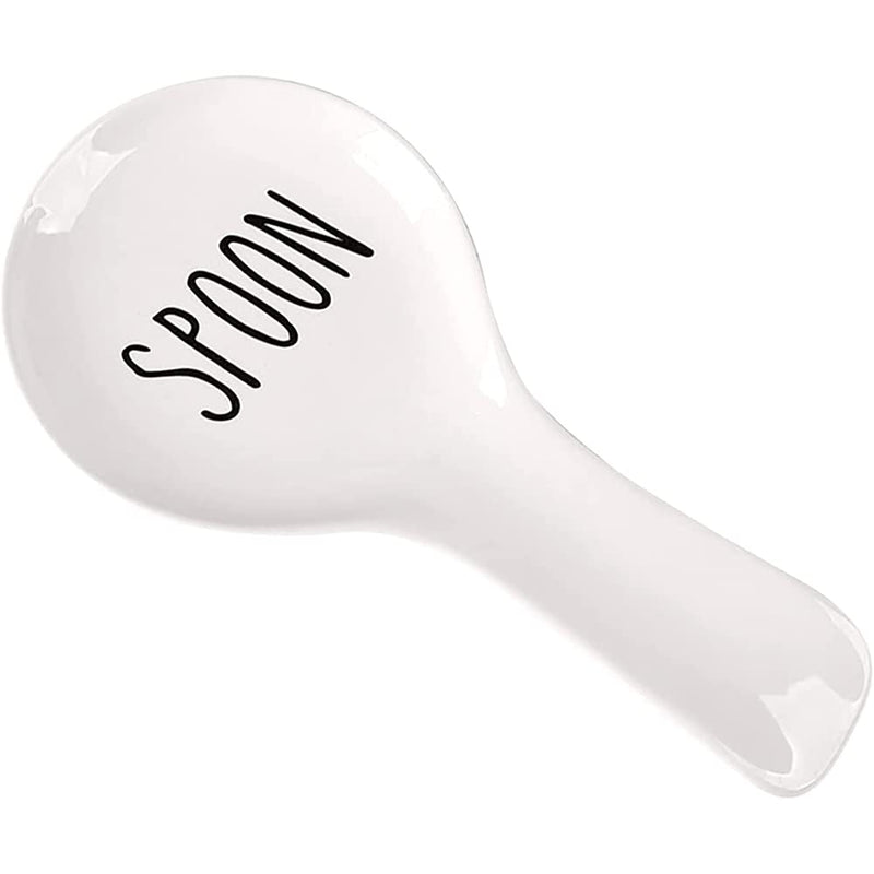 [Australia] - Spoon Rest for Kitchen Counter,Ceramic Spoon Holder,Ceramic Utensil Holder,Large Size Cooking Utensil Kitchen Spoon Rest -Essential Kitchen Gadgets & Accessories 