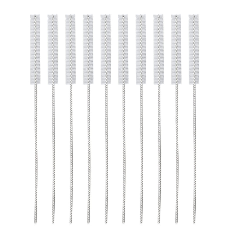 [Australia] - 10pcs 2.5mm Hearing Aid Vent Brush Professional Nylon Hair Hearing Aid Tube Cleaning Tool Accessory for Clean Small Holes or Pipes 