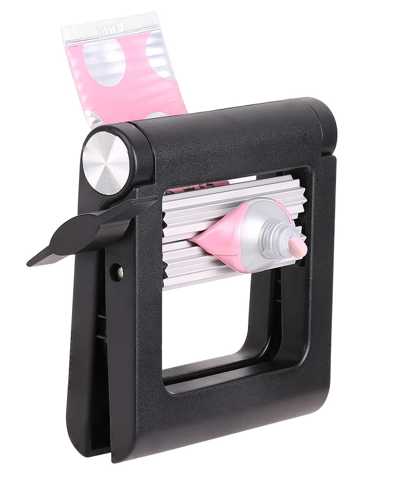 [Australia] - Paint Tube Squeezer Wringer Tool, Daily Living Rolling Metal Tube Squeeze Roller for Toothpaste, Hair Color, Paint Tube, Hand Cream, Artist, Painter Black 