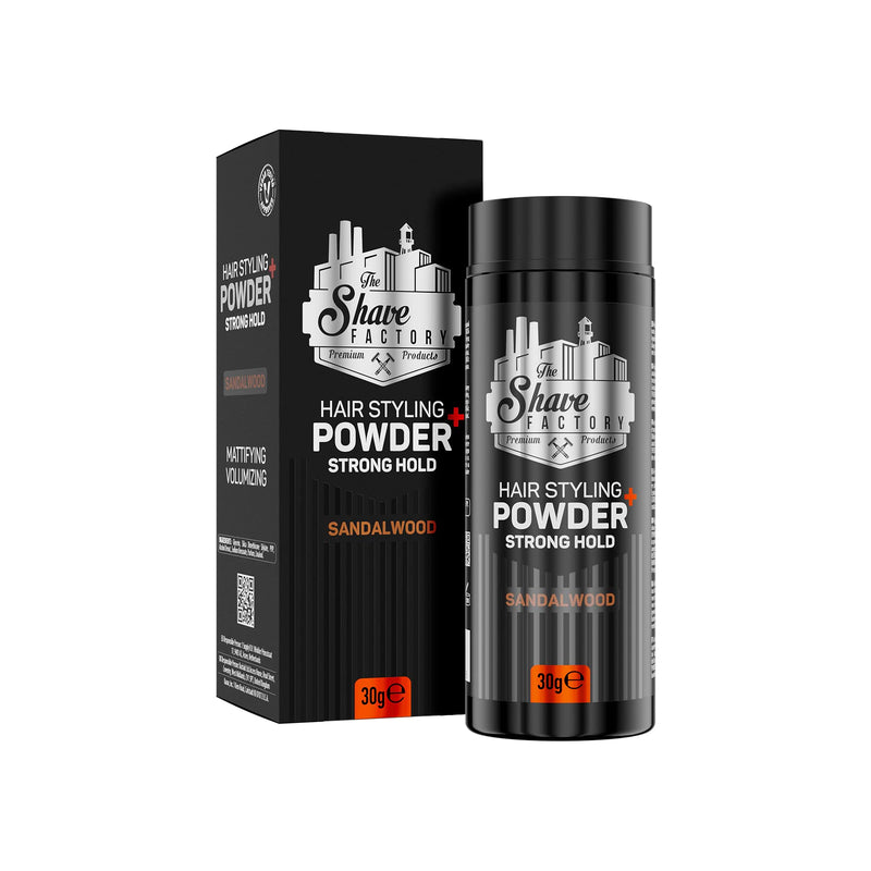 [Australia] - The Shave Factory Hair Styling Powder 30g. Mattifying&Volumizing Powder with Maximum Control-Elegant Design, Ease Of Use, Flexible and Long-Lasting Hold Product For Professional Barbers (1) 