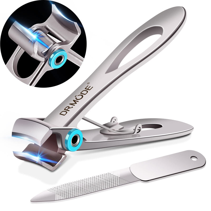 [Australia] - Nail Clippers for Thick Nails - DRMODE 16mm Wide Jaw Opening Nail Clippers Sharp Curved Blade Toenail Clippers Heavy Duty Nail Cutter Large Fingernail Clippers for Men 