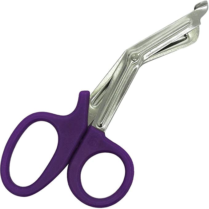 [Australia] - Comdent Tuff Cut Scissors First Aid Utility 14cm Scissors Paramedic Emergency Household (Purple) Purple 