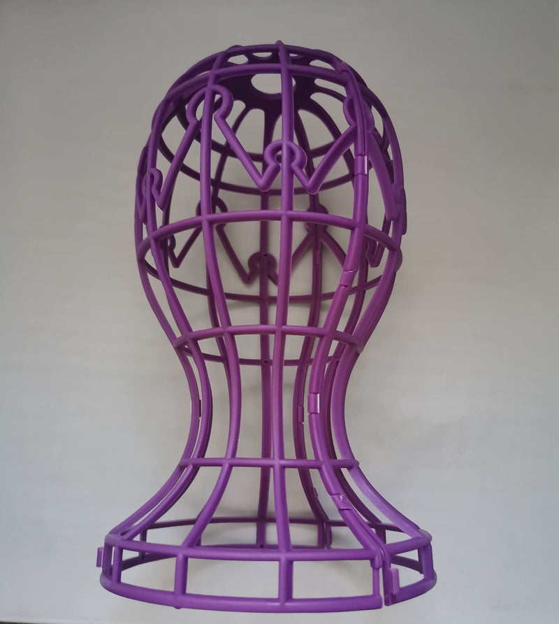 [Australia] - UK: 1 Collapsible Wig Transporter Hat Display Stand Mannequin Dummy Head Scarf Holder. Hat, glasses, Wig 