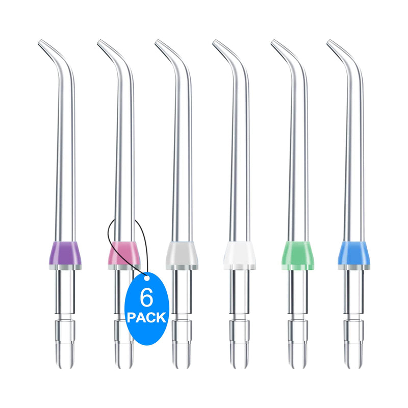 [Australia] - Flosser Replacement Tips for Waterpik Water Flosser , Flosser Refill Heads Replacement Heads for waterpik, Compatible with Waterpik Oral Irrigator & Dental Flosser(6 Classic Jet Tips) 