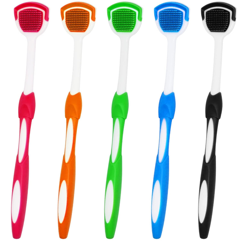 [Australia] - Tongue Brush, Tongue Scraper, Tongue Cleaner, Tongue Scraper Brush, Tongue Scraper Cleaner, Tongue Brushes, Helps Fight Bad Breath, 5 Tongue Scrapers, 5 Pack 