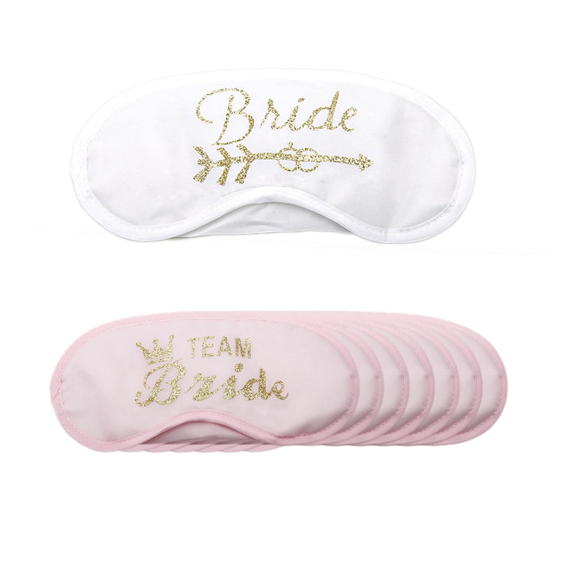 [Australia] - 8 Pcs Sleep Eye Masks, Bridesmaids Team Bride Sleep Eye Masks Party Accessories for Wedding Engagement Party 