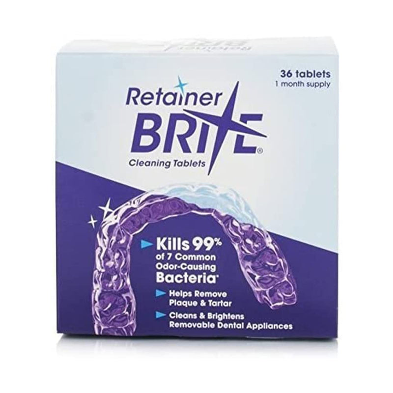 [Australia] - FIRST CHOICE KAYA Retainer Brite Cleaning Tablets Cleaner Tablets for Plaque, Tartar, Invisalign, Mouth Guard, Dentures & Orthodontic Appliances Sold by Kaya LTD (36) 36 