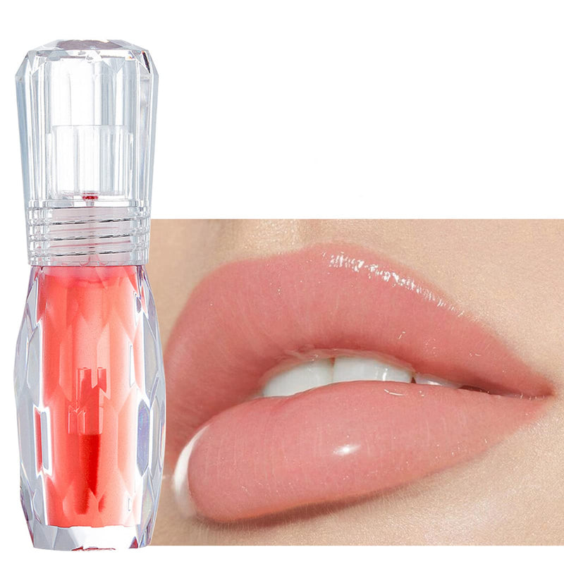 [Australia] - Plumping Lip Gloss Tinted Lip Balm, For a 3D Look,Long-Lasting Lipgloss Light Color Clear Lip Plumper for Soft And Full Healthy-Looking Lips,with Hyaluronic Acid (#02)… #02 