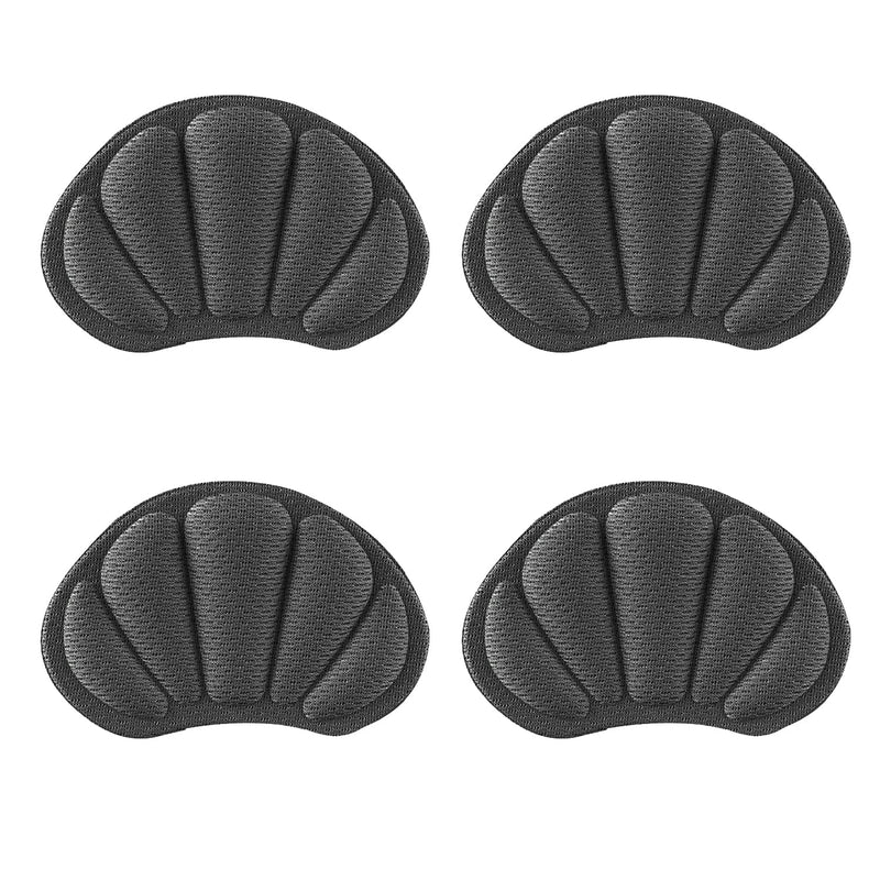 [Australia] - CHEERYMAGIC 2 Pairs Heel Cushion Inserts Sport Shoes Heel Blister Protectors Self-Adhesive Heel Cushion Anti-Slip Shoe Pads for Women and Men A2YDXHGT (Black) Black 