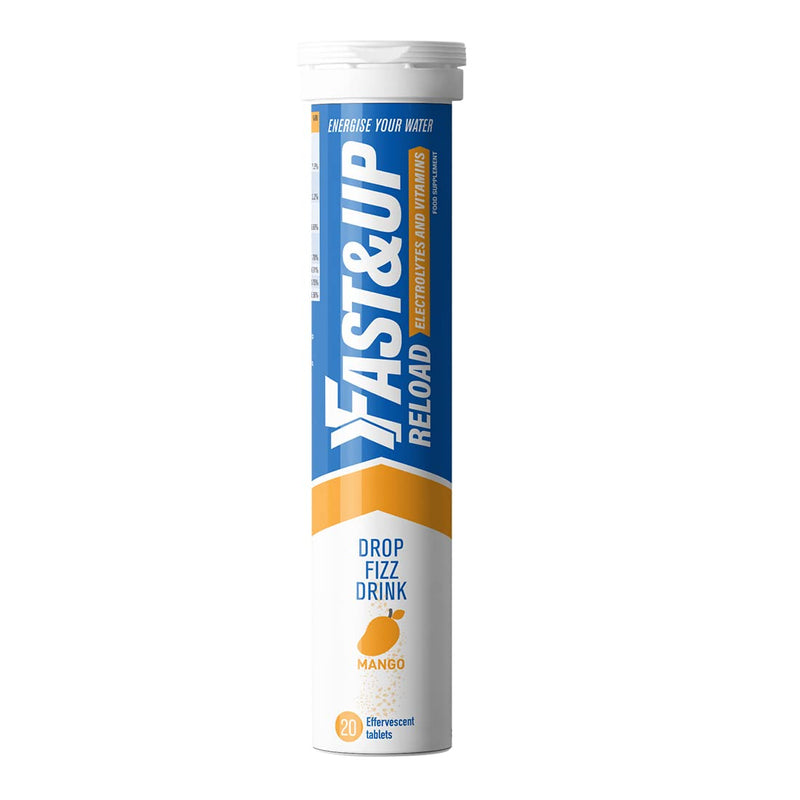 [Australia] - Fast&Up Reload – Instant Hydration and Electrolytes Replenishment - 20 Effervescent Tablets (Mango) Mango 20 Count (Pack of 1) 