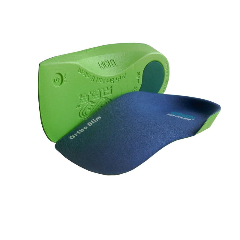 [Australia] - OR8 3/4 Length Slim Fit Insoles Arch Support Shoe Boot Inserts Orthotic Foot Supports Insole Flat Feet Insert and Low Arches High-Density Women Men (M 7-8.5) M 7-8.5 