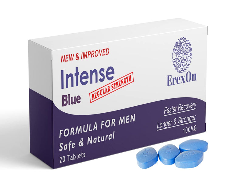 [Australia] - Erexon - Intense Blue 20 Tablets - Herbal Supplement for Men - Strong Effect - Performance & Enhancement Tablets for Men 