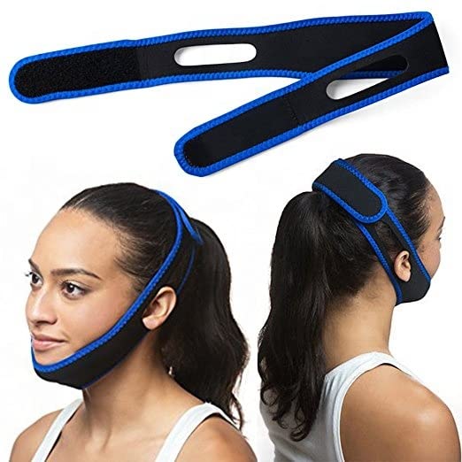 [Australia] - Anti Snoring Chin Strap, Adjustable Strap Snoring Devices Snore Reduction Chin Strips Stop Snoring Solution, Anti-Snoring CPAP Chin Strap for Mouth Breathers Snore Relief Sleep Aid Devices 