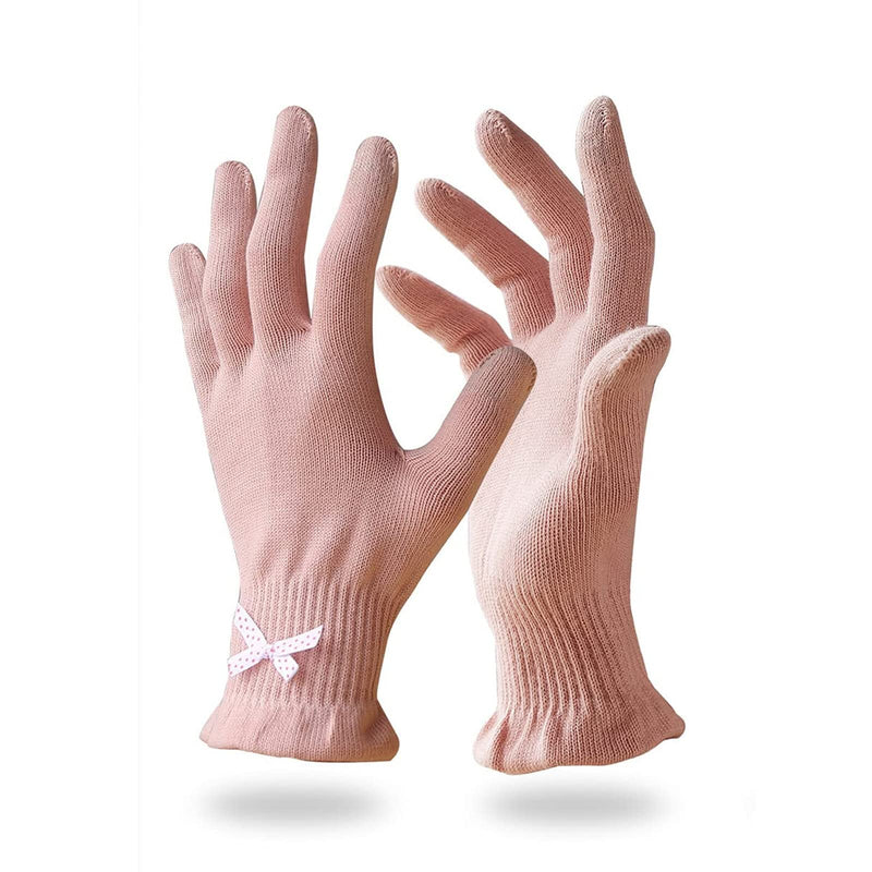 [Australia] - Migliore Wear 2 Pairs Cotton Gloves for Eczema with Touchscreen Fingers, Moisturising Gloves for Dry Hands, SPA, Hand Care, Eczema Gloves for Adults(Pink-L/XL) 2 Pairs-Pink Pink-L/XL 