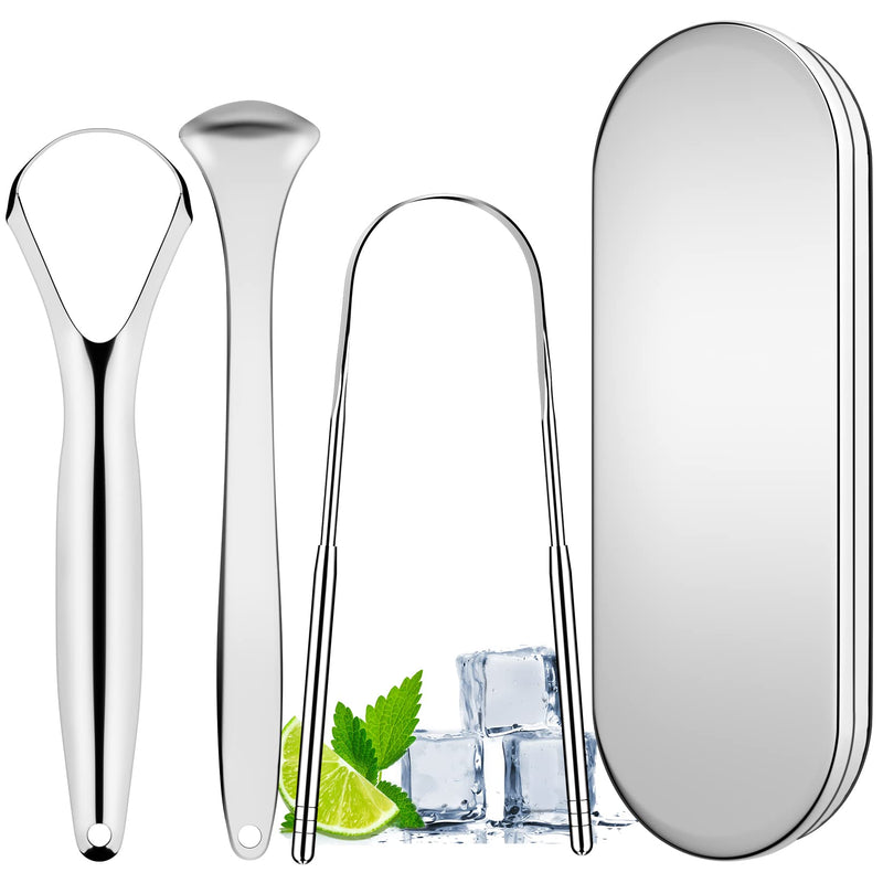 [Australia] - Artcut Tongue Scraper, 3-Pack Stainless Steel Tongue Cleaner with Travel Case, Toungescraper Tongue Scrapers for Adults, Kids, Scraper Tongue Cleaners Kit for Fresh Breath & Oral Health 3 Pack 