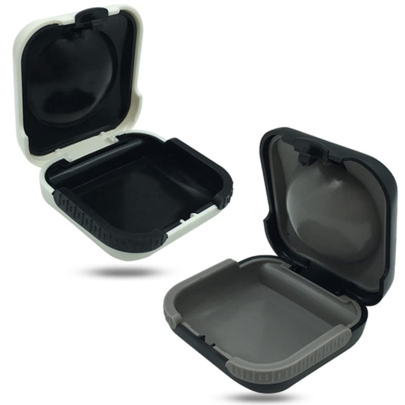 [Australia] - 2 Pack Hearing Aid Cases Portable Hearing Aid Box Waterproof Compact Sturdy Storage Box Hearing Aid Protector for Hearing Aids Protective 