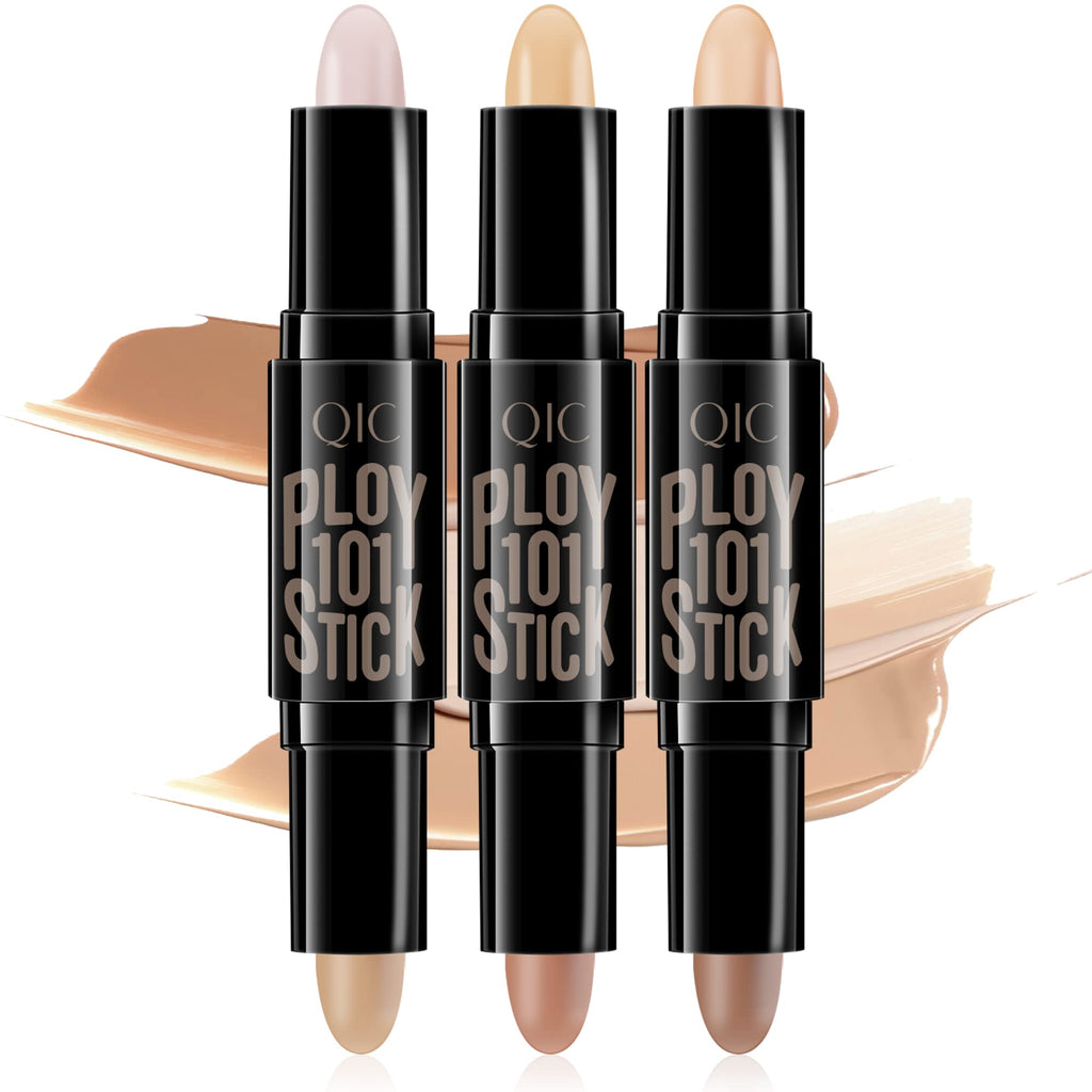 [Australia] - Contour Stick Set, Contour Concealer Highlighter Stick, Contour kit, 6 Color Double-end Make up Body Face Highlighter & Shading Make Up Sticks For Many Skin Type, 3PCS 3 PCS Color 