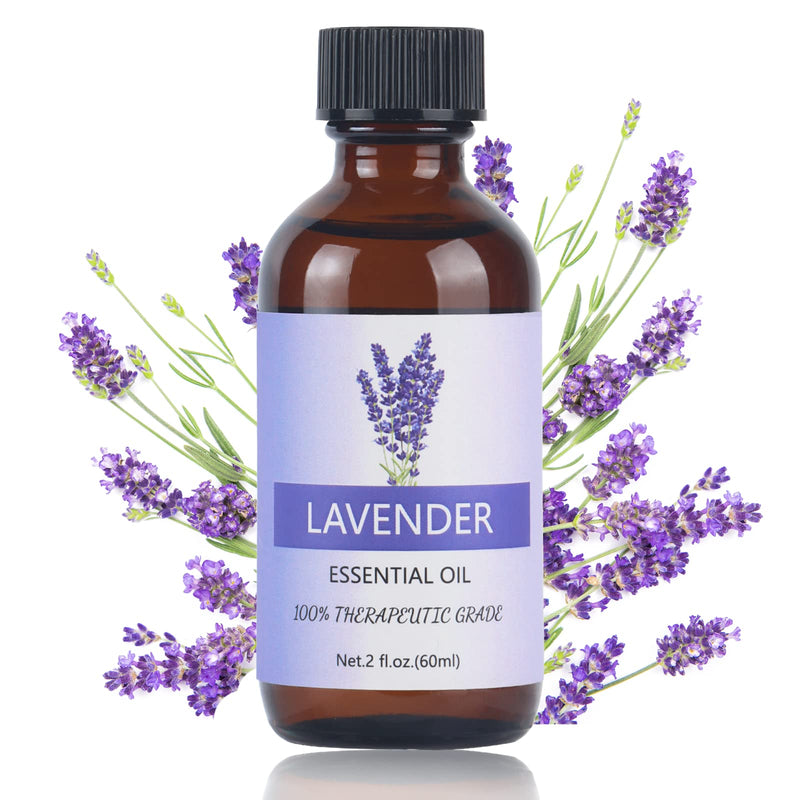 [Australia] - Lavender Essential Oil 60mL, Pure Natural Therapeutic Grade Aromatherapy Oil for Diffuser, Humidifier, Aromatherapy, Sleep, Relax,Candle Making 