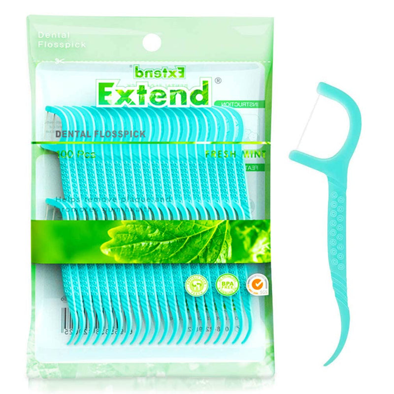 [Australia] - Floss Sticks Dental,100Pcs Mint Floss Picks for Teeth Cleaning 