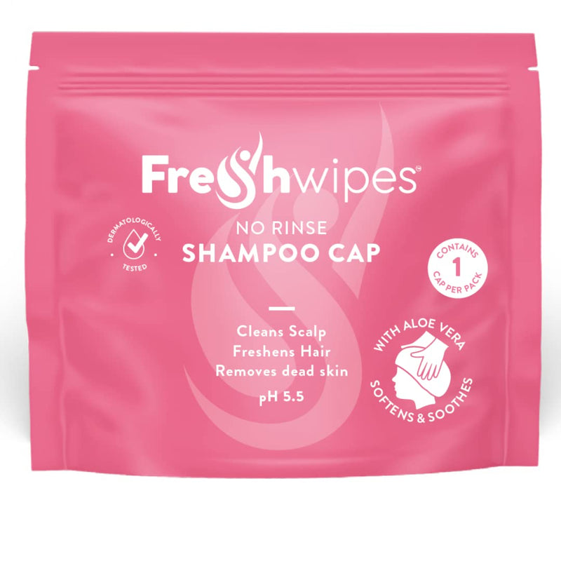 [Australia] - FreshWipes Rinse-Free Shampoo Cap for Disabled, Elderly and Post Operative Patients. an Ideal Way to wash Your Hair Without Water 