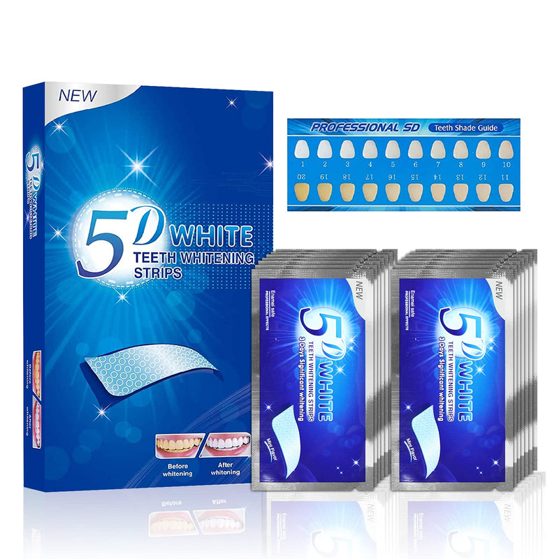 [Australia] - Teeth Whitening Strips 5D, YTOOK Tooth Whitening Kits for Sensitive Teeth - Gentle for Enamel and Gums, Teeth Whitener Removes Coffee Tea Smoking & Wine Stains 