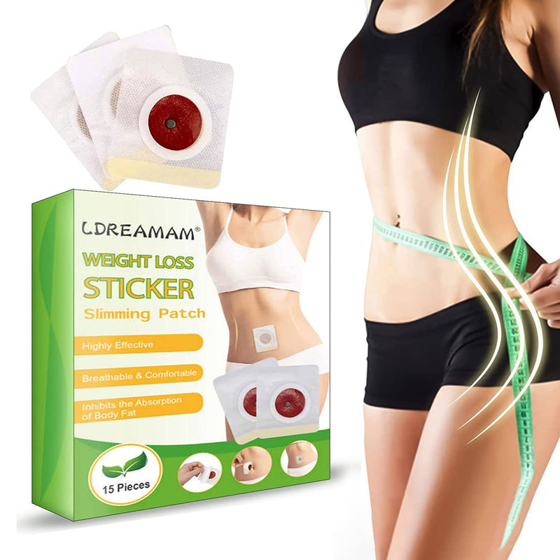 [Australia] - 15Pcs Slimming Patches,Weight Loss Stickers,Weight Loss Patches,Slim Patch,Quick Slimming and Shaping,Use for Waist,Abdomen and Buttocks 