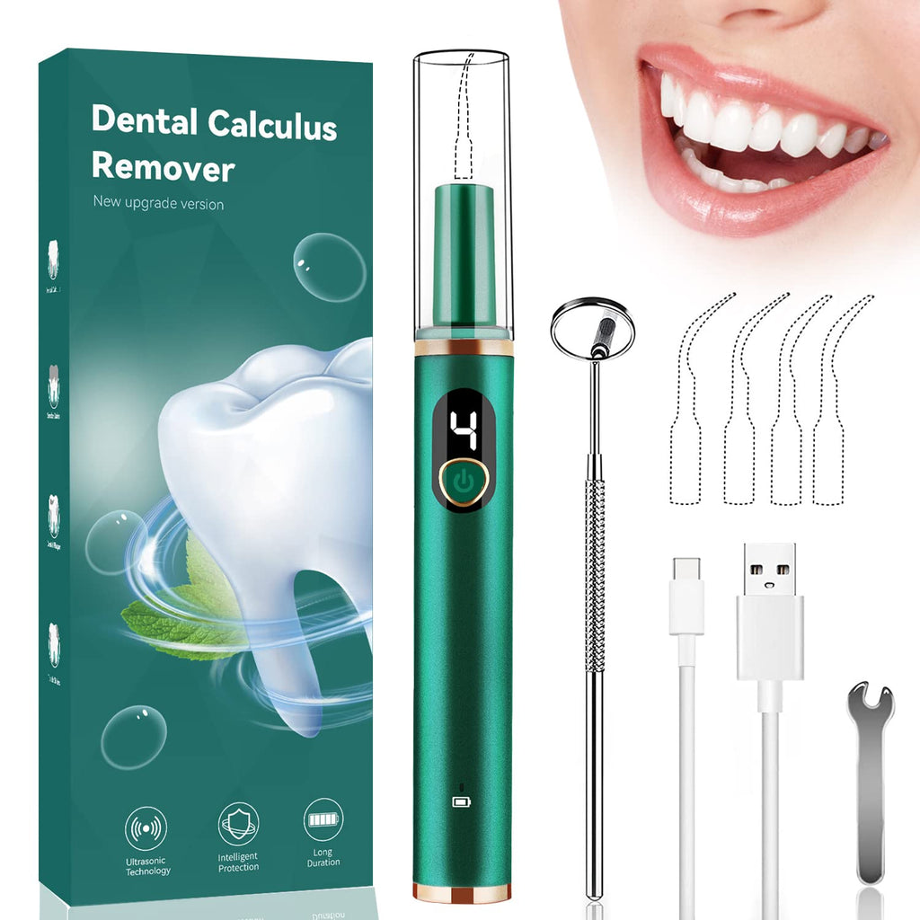 [Australia] - New Electric Teeth Cleaning kit, Remove Teeth Stain Tarter Plaque Calculus with Led 4 Adjustable Modes - 100% Safe Portable Dental Care for Adult & Pets 