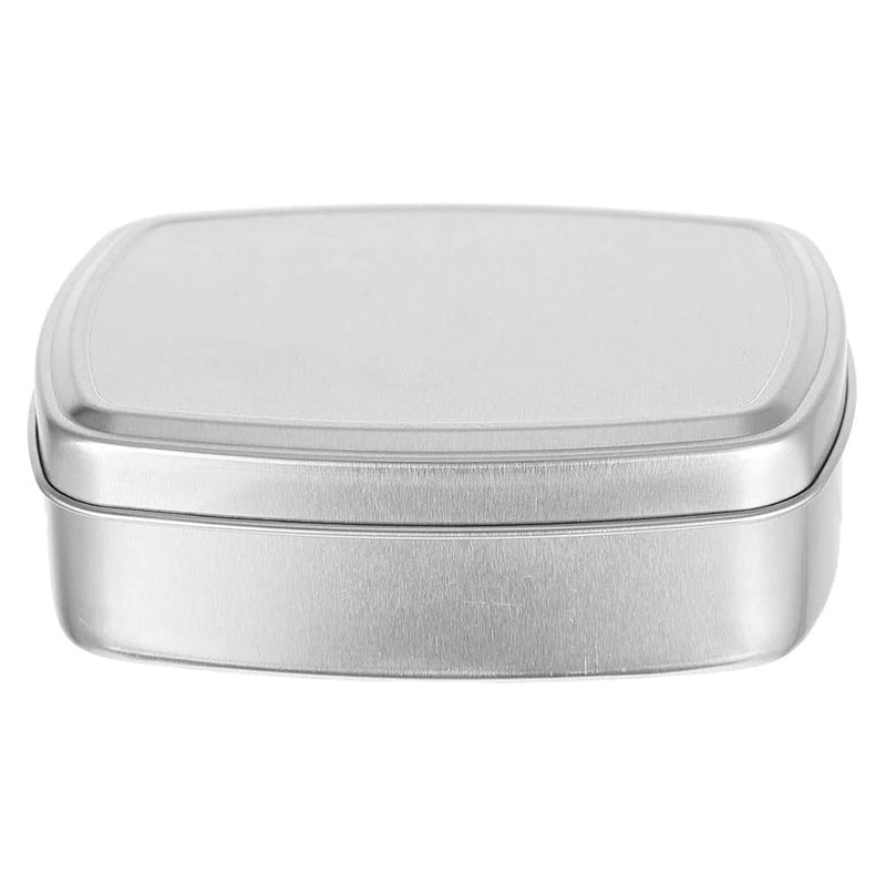 [Australia] - Aluminium Storage Soap Tins Box Soap Bar Holder Dish Container Bathroom Countertop Soap Storage Box for Soap Candy Key Earrings Storage Case (8.4x6.2cm) 