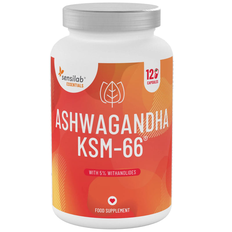[Australia] - Sensilab Ashwagandha KSM 66 - 600 mg Ashwagandha Root Extract with 5% Withanolides - 120 Vegan Capsules 