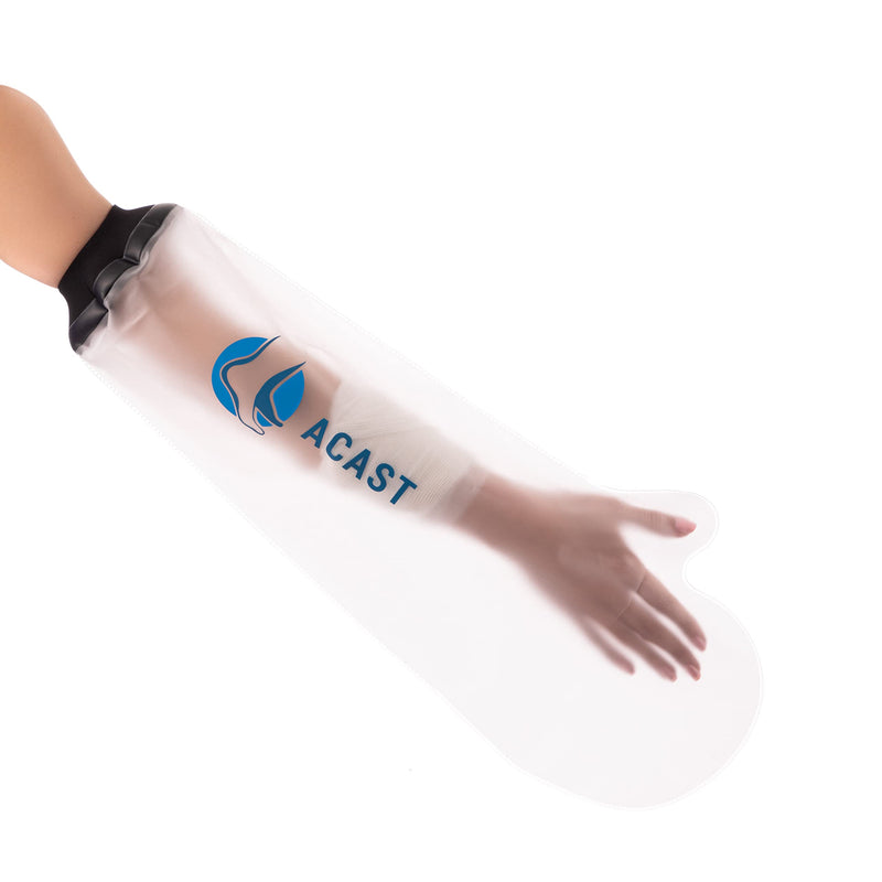 [Australia] - ACAST Waterproof Arm Cast Cover for Plaster Cast Arm, Shower & Bath, Reusable Hand Sleeve Dressing Protector for Broken Arm, Wrist, Elbow & Fingers 