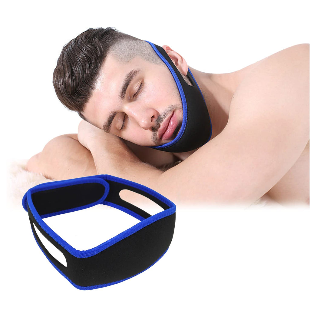 [Australia] - GWAWG Anti Snoring Chin Strap Snore Stopper Chin Strap Comfortable and Breathable for Women and Men Black 