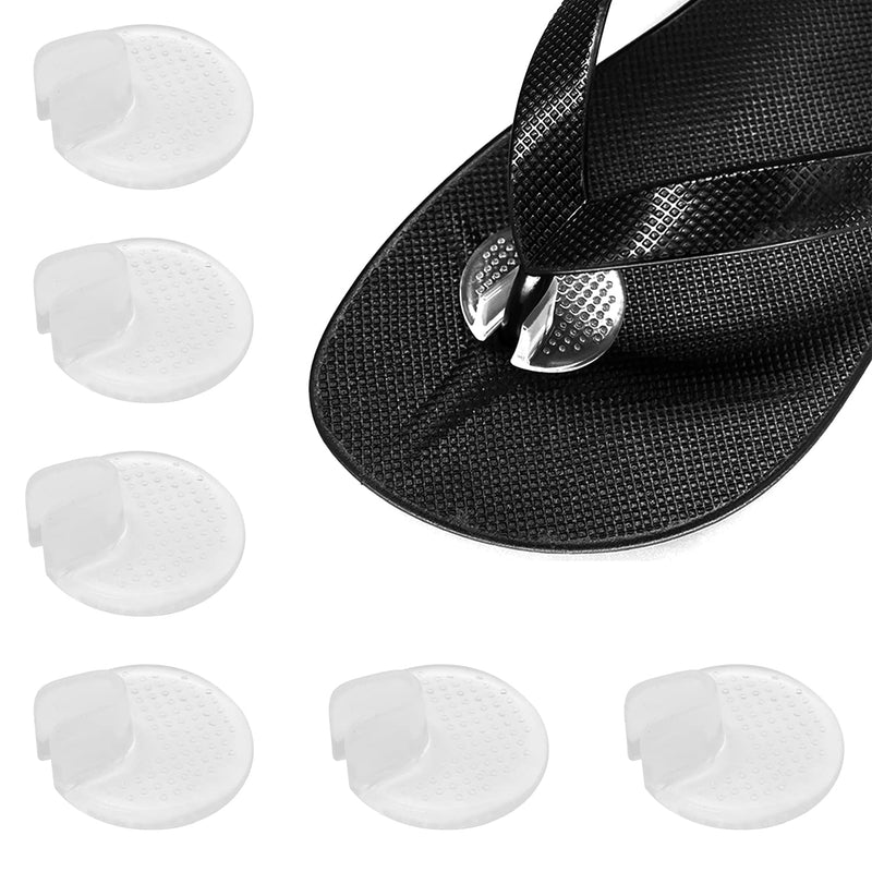[Australia] - Silicone Thong Sandal Toe Protectors, 3 Pairs Clear Sandal Toes Seam Guard Pad Flip-Flop Sandal Flip Flops Gel Toe Guards Cushions for Foot Protection Y7JJD 