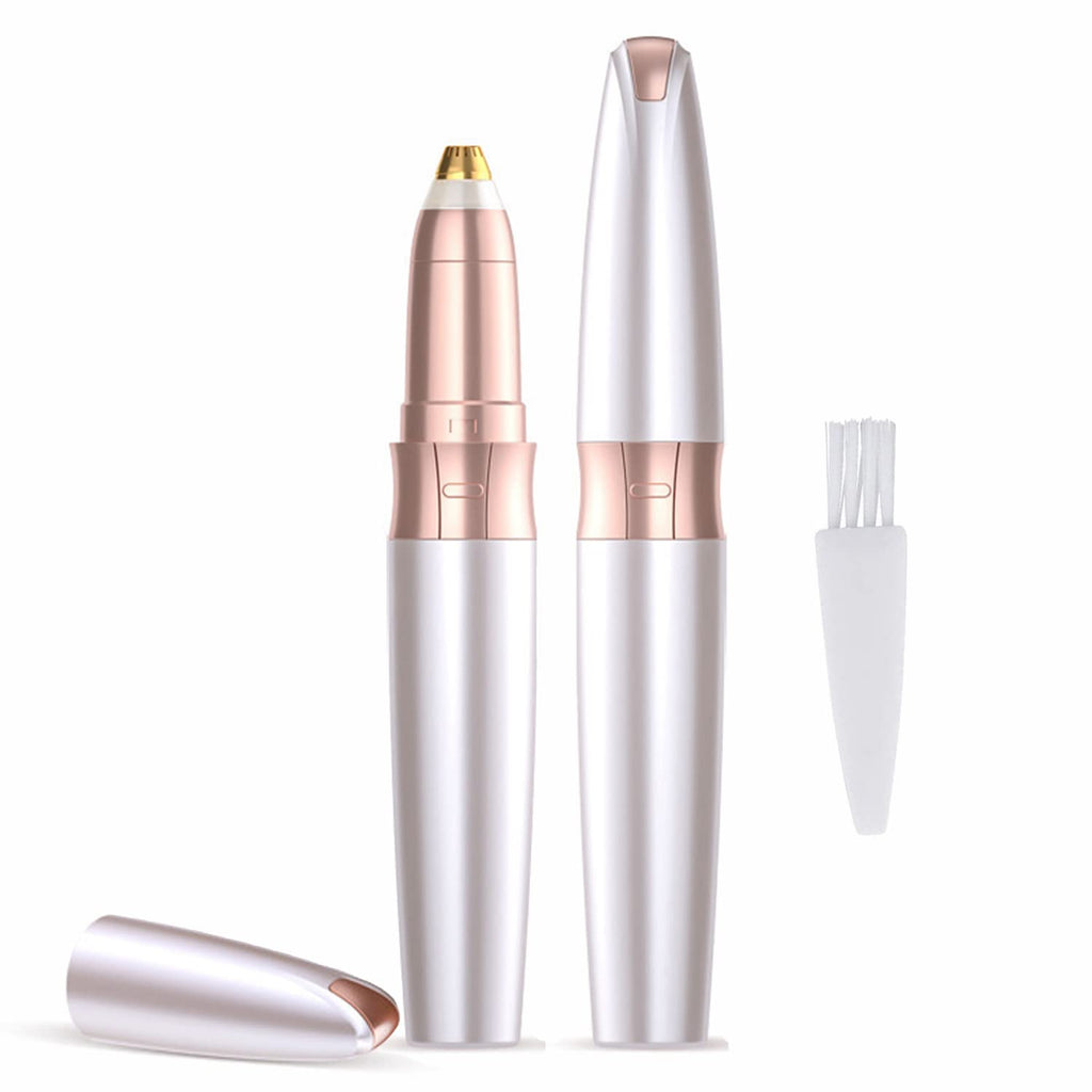 [Australia] - Eyebrow Trimmer for Women, Electric Flawless Hair Remover Eyebrow Trimmer Hair Remover Painless Eyebrow Razor Tool with LED Light for Face Lips Nose 
