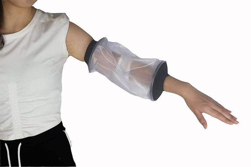 [Australia] - HKF HO KI HO Adult PICC Line Covers for Shower,Waterproof Cast Cover Arm & Elbow,Stretchy Neoprene Seal & Reusable PVC Cast Bags,30cmx22cm 