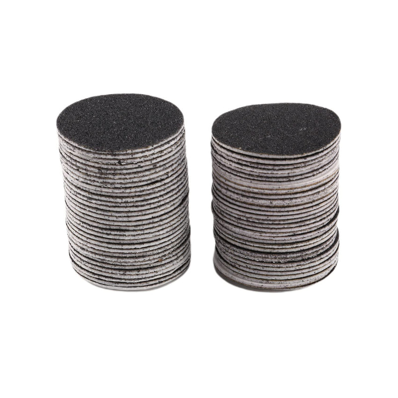 [Australia] - Falygda 60pcs Replacement Sandpaper Discs Pad (Regular Coarse 100 Grit) for Electric Foot File Callus Remover Pedicure Tool, Black 