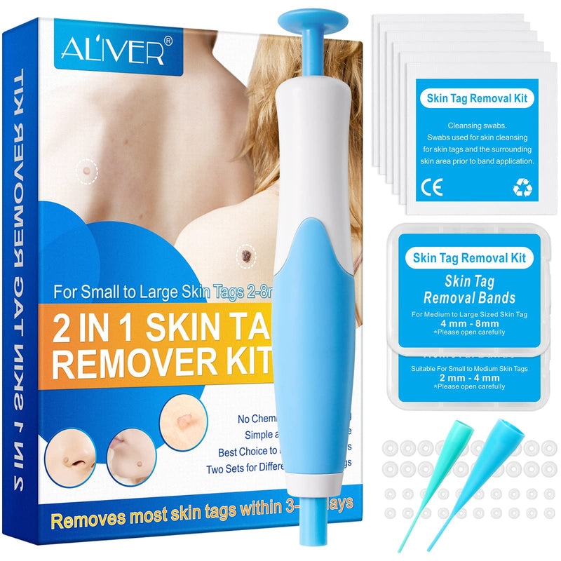 [Australia] - 2 in 1Skin Tag Removal,Skin Tag Remover Kit, Skin Tag Removal Pen Face Care Mole Wart Tool Patches,Fast Effective & Safe Painless 