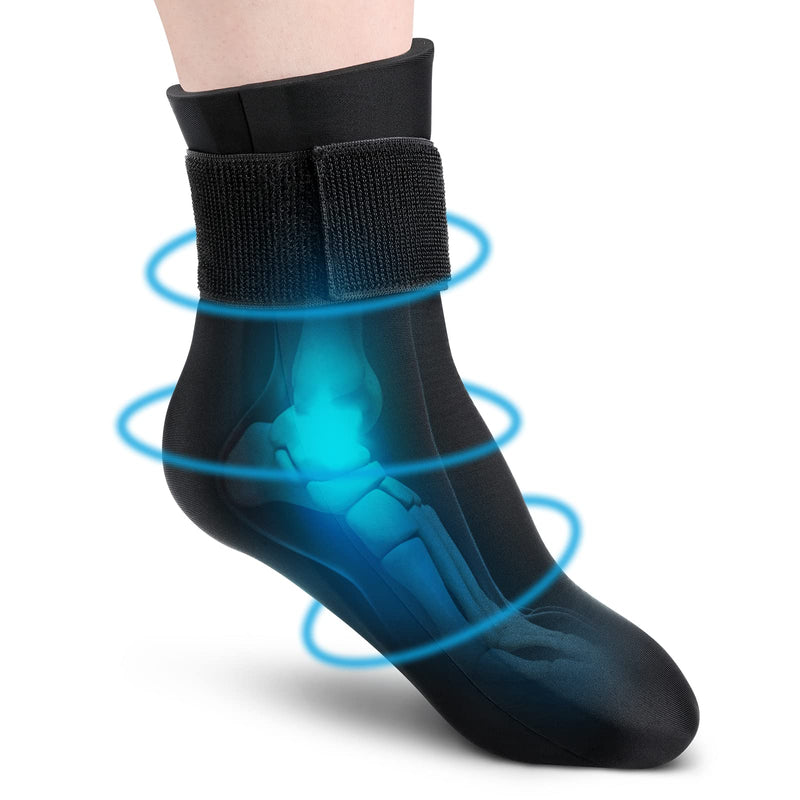 [Australia] - Cold Therapy Sock, Reusable Foot Ice Pack Wrap for Injuries, Swollen, Arthritis, Ice Sock for Foot (M) M 