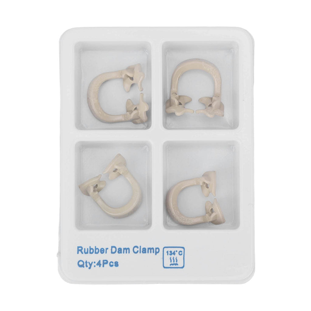 [Australia] - 4pcs Dental Matrices Clamp Rings, Dental Dam Separating Rings Barrier Clips Dental Accessory for Oral Health Care 