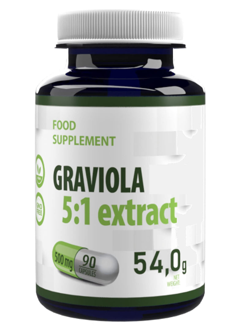 [Australia] - Hepatica Graviola Fruit Extract 2500mg Equivalent (500mg of 5:1 Extract) 90 Vegan Capsules, 3rd Party lab Tested, High Strength Supplement, Gluten and GMO Free 