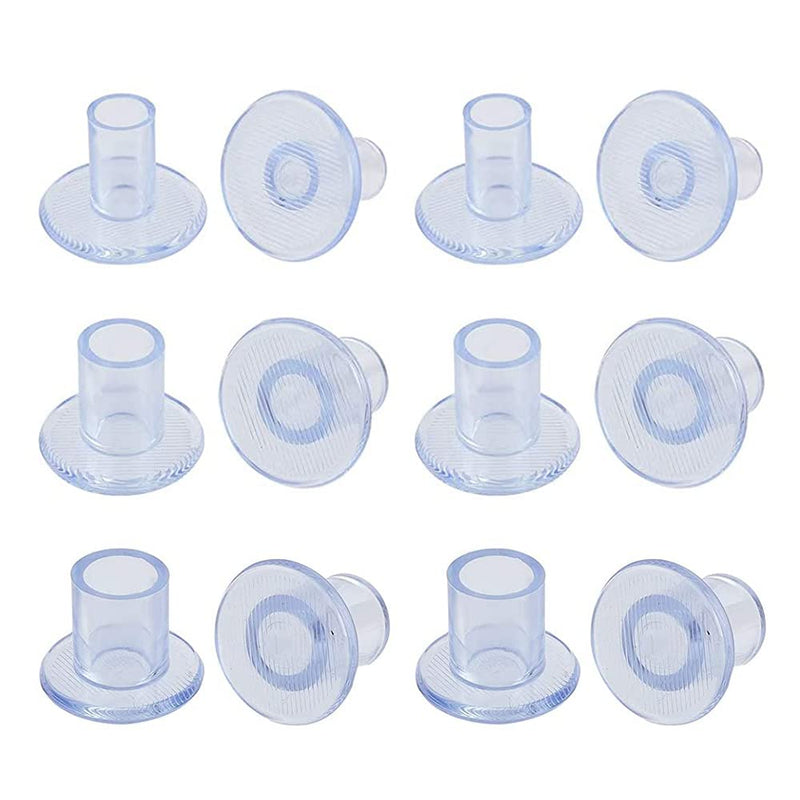[Australia] - 6 Pairs Clear Heel Protectors High Heel Cap High Heel Protectors for Daily Use Wedding Formal Occasions Protecting Shoe Heels 