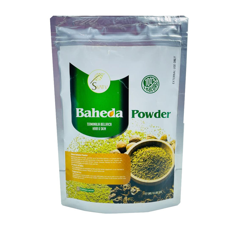 [Australia] - SVATV Baheda Powder | Bibhitaki | (Terminalia Bellirica) | Hair Growth | Skin & Hair Care | Detoxification & Rejuvenation | Size - 227g,Half Pound, 8oz 