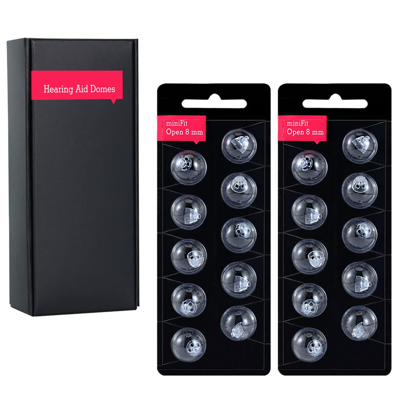 [Australia] - Hearing Aid Domes for Oticon Replacements,Oticon Minifit Open Domes (8 mm/2 Pack）,Universal Domes for Oticon Hearing Aid Supplies 