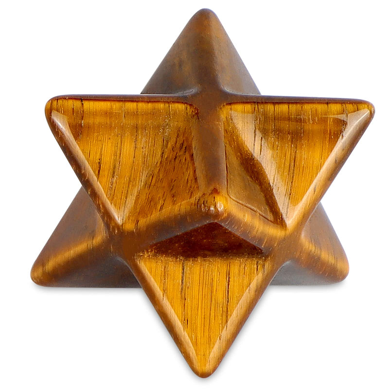 [Australia] - Hxswkk Tiger Eyes Crystal Merkaba Stars Hand Carved Gemstones Therapy for Reiki Spiritual Energy Gifts 1inches 