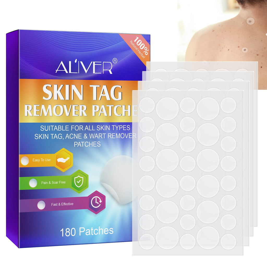 [Australia] - Skin Tag Remover Patches (180 Pcs) , Natural and Fast Acting Skin Remover Patches for Acne, Wart, Dark Spot, Skin Removal Patches for All Skin Types 