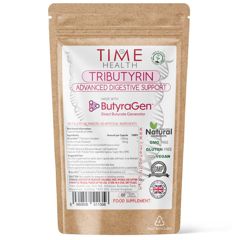 [Australia] - ButyraGen� Tributyrin Complex � Directly Generates Postbiotic Butyrate � Gut, Microbiome, Immune & Cognitive Support � 60 Capsules � UK Made � Zero Additives (60 Count (Pack of 1)) 