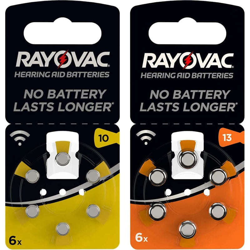 [Australia] - Rayovac Acoustic Special Mercury-Free Hearing Aid Battery (Pack of 6) & Acoustic Special Mercury-Free Size 13 Hearing Aid Batteries (Pack of 6) 