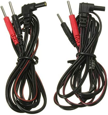 [Australia] - VYTALINE 2Pcs/Pack Replacement Electrode Lead Wires Connect Cables Pin 2mm for TENS Electronic Therapy Machines and EMS Units – Standard Female Plug (2) 2 