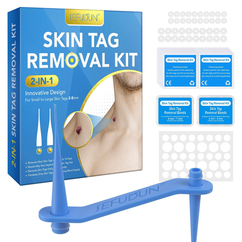 [Australia] - SkinTag Removal Kit, 2-in-1 SkinTag Remover, Painless and Safe for All Body Parts, for Small to Large Sized(2mm to 7mm) 