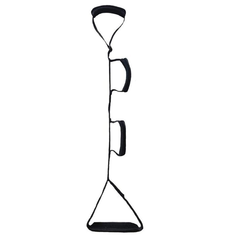 [Australia] - Leg Lifter Strap Multi-Loop Rigid Foot Lifter Loop with Handgrips with Non Slip Foot Pad for Elderly, Mobility Aids for Wheelchair,Car,Bed 
