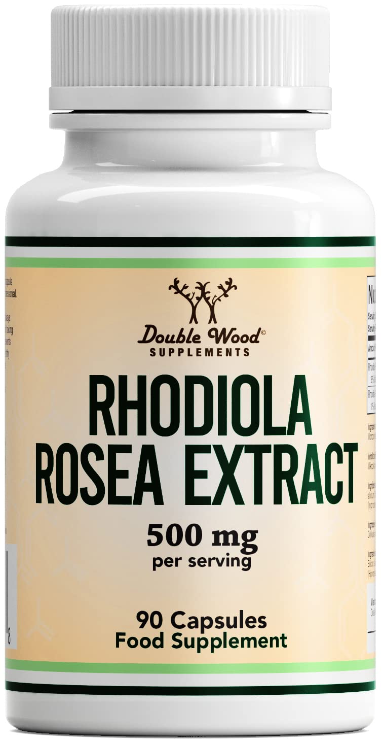 [Australia] - DW Rhodiola Rosea | 90 Rhodiola Rosea Complex - 500mg Rhodiola-Rosea per Serving | High Strength Rosea Supplement | Non-GMO, Gluten Free | Manufactured in The UK 90 count (Pack of 1) 